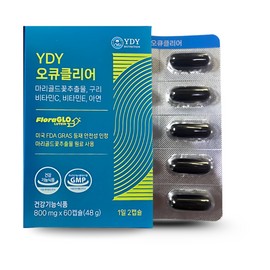 YDY OQClear Eye Nutrition Health 60 tablets (1 month supply) 1 box / YDY 오큐클리어 눈 영양 건강 60정 (1개월분) 1박스