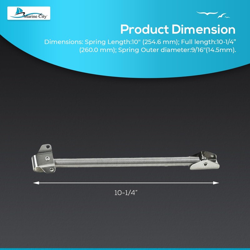 MARINE CITY 304 Stainless Steel Best Grip Hatch Holder Adjuster