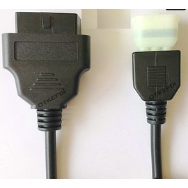 OTKEFDI Motorbike 6Pin OBD Cable Motorcycle OBD Diagnostic Connector for KWSKI Motorbikes 40cm Length
