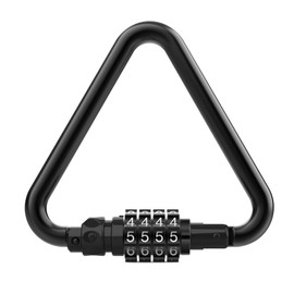 UP Security Locking Carabiner Heavy Duty Lock, Large Triangle Carabiner Clip 4 inch Carbiner with Combination Lock for Outdoor Fence Gate, Hammock Hooks, Straps, Chains, Backpack, Motorcycle Helmet