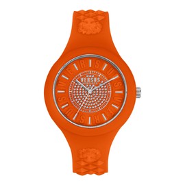 Versus Versace Womens Watches Orange 39 mm Fire Island Collection, Orange, OS, Versus Versace | Fire Island