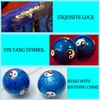 1.85'' Cloisonne Health Hand Balls Yin-Yang Chinese Meditation Baoding Feng