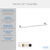 Parma 24" Towel Bar Satin Black