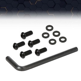 PIT66 Black 10pcs Stainless Allen Screw Bolt kit Compatible with 1999-2019 Harley Derby Cover