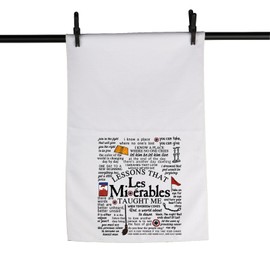 MNIGIU Musical Inspired Gift Musical Quote Gift Musical Dish Kitchen Towel for Theatre Fan (Les Towel)