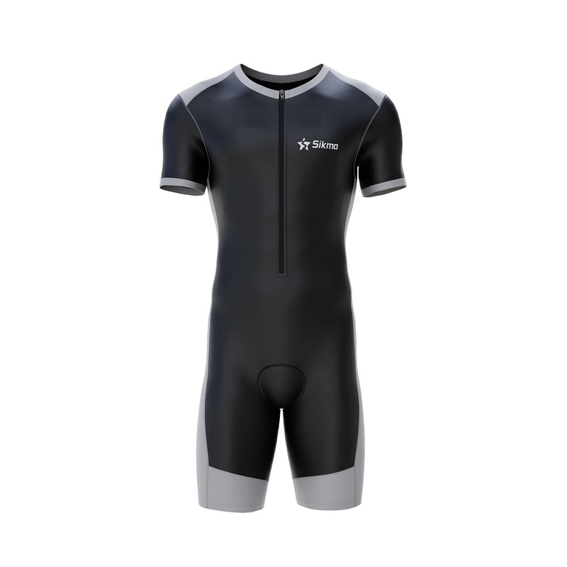 Sikma Tuta da ciclismo da uomo imbottita, monopezzo, Trisuit, top