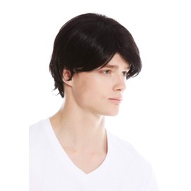 WIG ME UP - WL-1047S-2 Men's Wig Voluminous Half Length Straight Black Brown