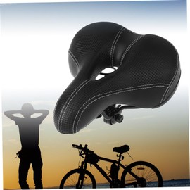 Sosoport Unique Air Vent Design Comfort Saddle Seat for Bike with Double Steel Spring for Endurance