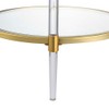 Convenience Concepts Royal Crest 2 Tier Acrylic Glass End Table,