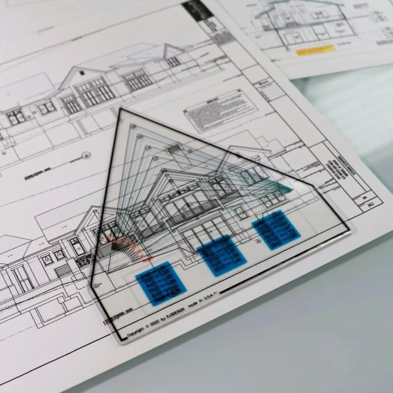 ej3desing Roof Pitch Gauge for Computer Screen - Triangular Shape
