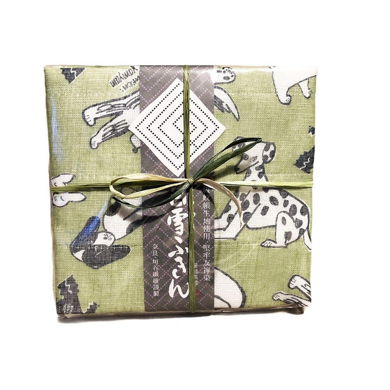 Snow White Dish Towel, Yuzen Dish Towel, Bow Wow Wow,