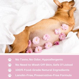 PREGNAPAWS Nipple Soothing Balm for Nursing Dogs & Cats – Lick-Safe, Lanolin-Free, All-Natural Nipple Butter – Soothes Chapped & Cracked Skin – Coconut Oil, Shea Butter, Vitamin E, 2.11 oz