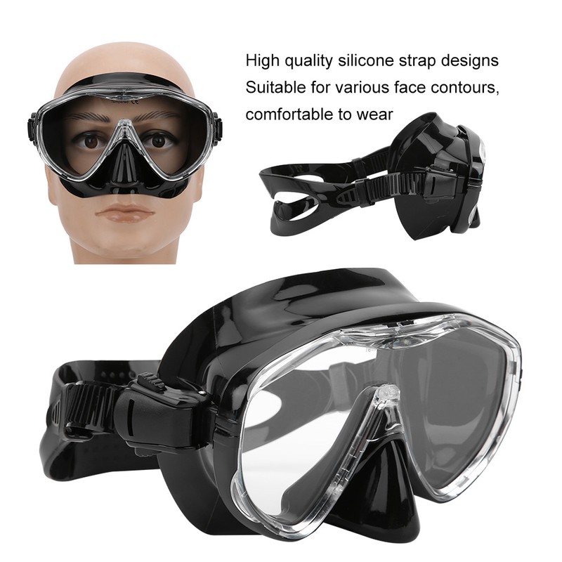 Adult Diving Goggles Face Shield Glasses Silicone Professional Snorkeling EquipmentsMK‑101