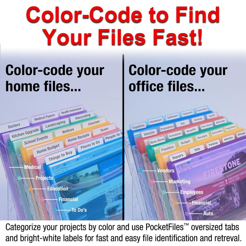 Ultimate Office StationMate Desktop Organizer (Includes 25, 5th-Cut PocketFiles). Complete