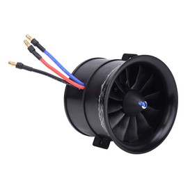 EDF 70mm 12-Blade Fan Propeller with Starting Motor for RC Model Aircraft AccessoriesKV3400 4S EDF 70 Duct