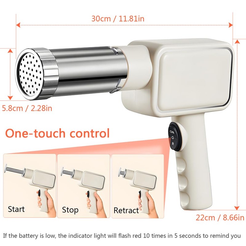 QCQDL Electric Pasta Maker, Handheld Pasta Maker Machine, All-in-One Cordless