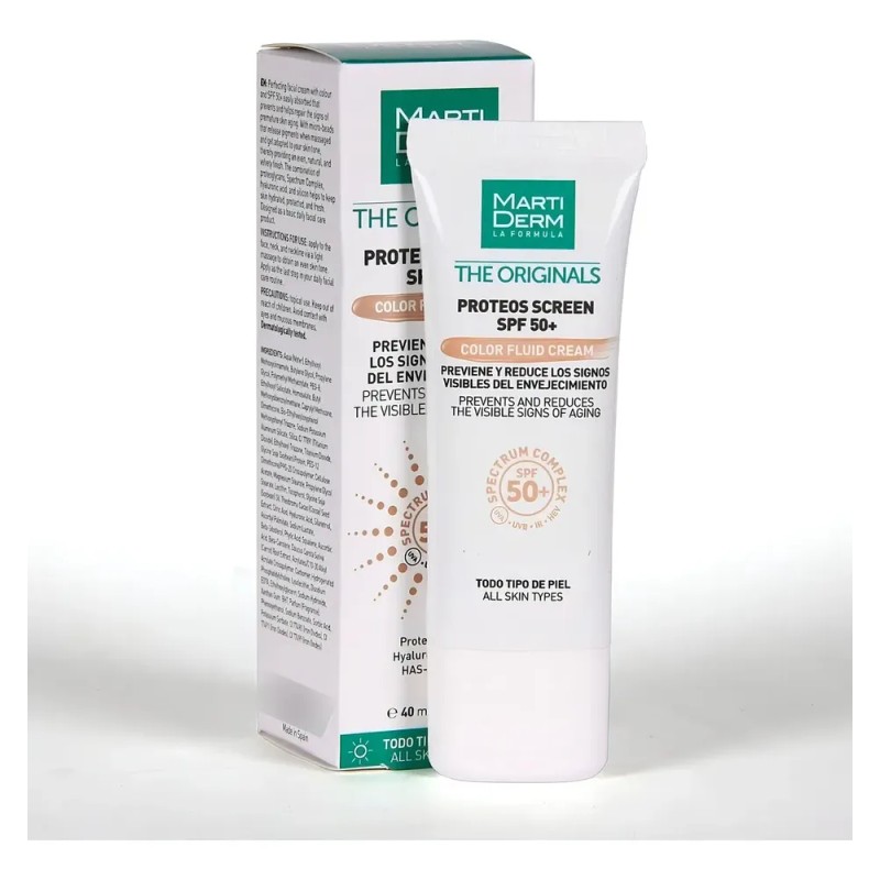 Martiderm Proteos Screen Spf 50 Crema Con Color - 40