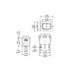 1pc R19A Double Side Self-Reset Switch 3 Pins 3 Position