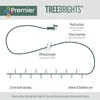 Premier treebrights Christmas Garland String Lights - 240 White LEDs