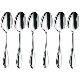 WMF Espresso Spoons Set of 6 Premiere Cromargan Protect Steel Extremely Scratch Resistant Polished