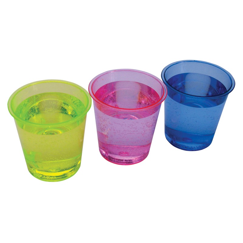 Evriholder EvriShot Neon Shot Glasses, 12-Pack