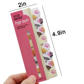 Sticky Notes, Cute Animal Bookmark, DIY Notepad, Paper Stationery, Sticky Notes, Hyokkori, Large Assembly, 8 Types x 160 Sheep, Set of 1280, Luxury Headlines (Cat Hands, Rabbits, Dogs, Sheep, Panda, Bear, Sea Creatures, Cats)