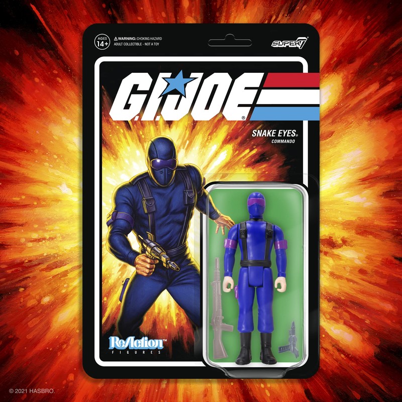 Super 7 G.I. Joe Snake Eyes (RAH) Figura de reacción