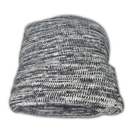 Dealz 24/7 Thermal Cashmere Wool Beanie 7 Gauge Marled Yarn for Winter & Outdoors One Size Fits All Black