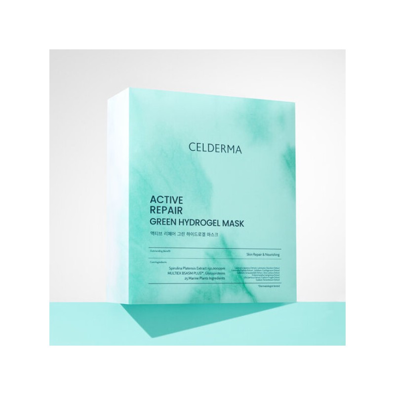 CELDERMA 셀더마 액티브 리페어 그린 하이드로겔 마스크(4매입) Selderma Active Repair