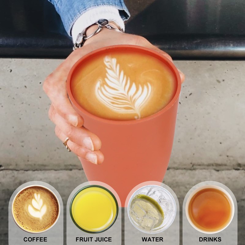 Wrova Wheat Straw Cups 6 PCS Good Alternative to Plastic