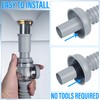 1-1/4" Bathroom Sink Drain, Universal Sink Drain Pipe W/Cleanout, P-Trap