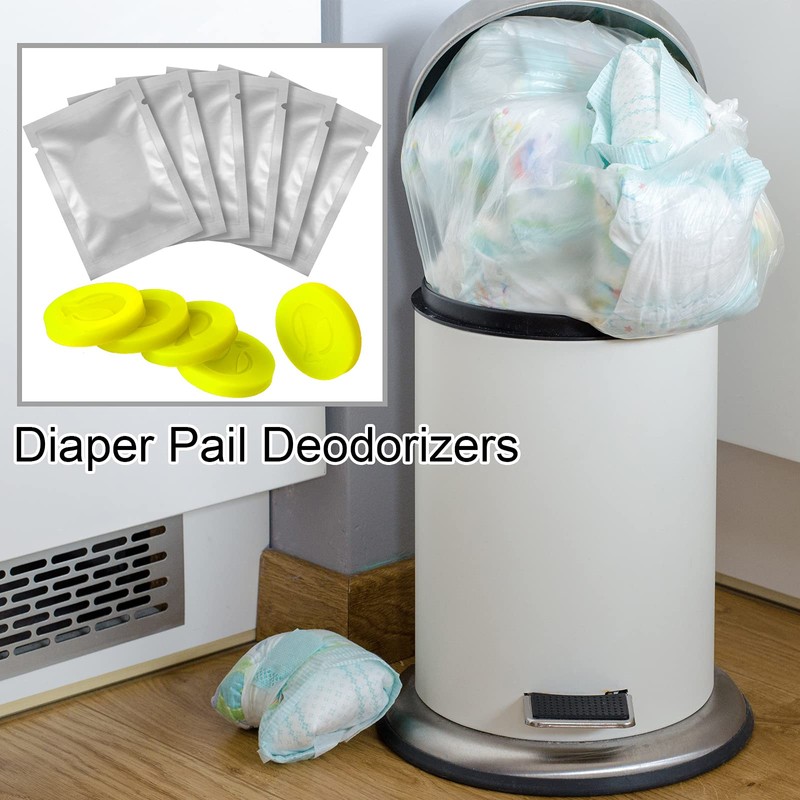 12 Pieces Diaper Pail Deodorizers Baby Diaper Deodorizing Disc Diaper