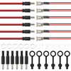 DC Power Pigtail Cable 6Pcs CCTV Security Camera Male &