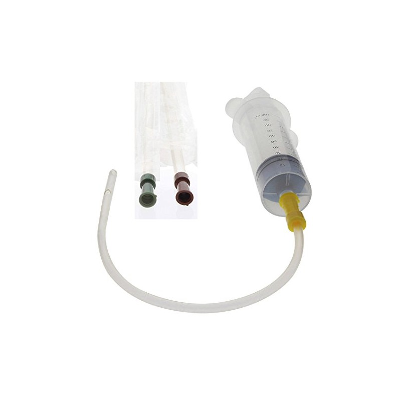 Kosmetex Bubble Syringe 100 ml, Sterile and Latex-Free with Luer