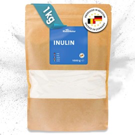 RheinNatur Inulin Powder 1 kg - 100% Inulin from Chicory Root - Vegetable Fibre - 1000 g Bag
