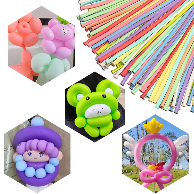 Colourful 260Q Modelling Balloons: 200 Magic Balloons for Creative Shaping