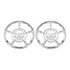 Unbranded Chrome 4-1/2" Speaker Trim Grill Cover For Harley Electra