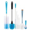 Set De 8 Cepillos De Limpieza Botellas Termos Bote Biberones