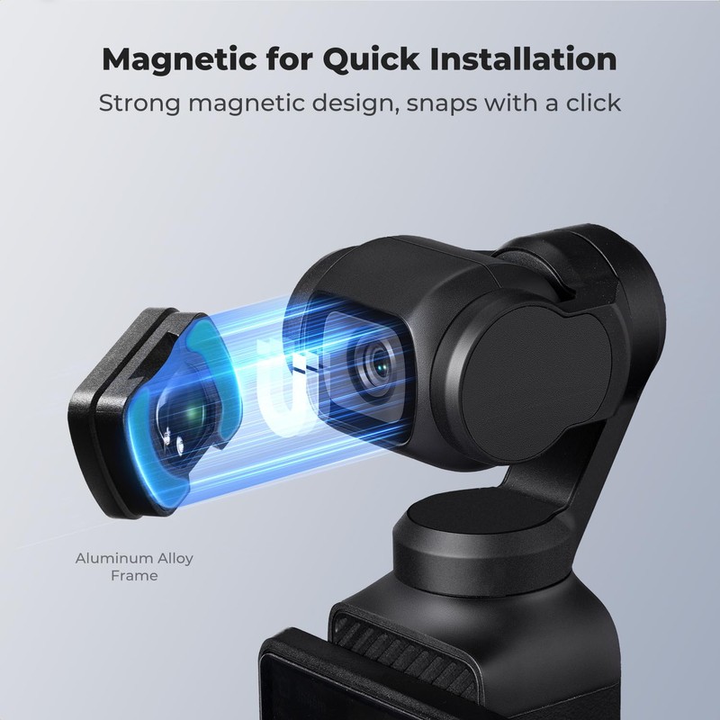 K&F CONCEPT Magnetic Wide Angle Lens & 1/4 Black Diffusion