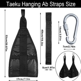 Abstrap Hanging Absling Strap for Abs Building Core Strength Training Arm Support for Ab Workout Pull Up Bar Leg Laser Fitness Adjustable Heavy Duty Abrasion Resistant Comfortable Foam Padded Gym