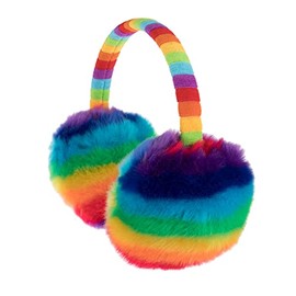 Kids Boys Girls Faux Fur Earmuffs Plush Winter Ear Warmers Warm Knitted Ear Muffs Cute Foldable Ear Warmers Toddlers Cold Weather Earmuffs Snow Ski Earwarmer Ear Covers Headband for Child 3-12 Years