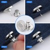 12 Sets Button Pins for Loose Jeans, No Sew and