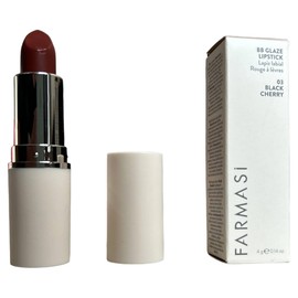 FARMASi Make Up BB Glaze Lipstick, Soft Texture, Extra Shiny Finish, Deep Nourishment, Moisturizer Lipstick, Hydration, Lightweight, 0.14 fl.oz, 03 Black Cherry