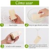 3 Piezas Esponja Natural de Lufa, Exfoliante Corporal Lumbor37, Cepillo