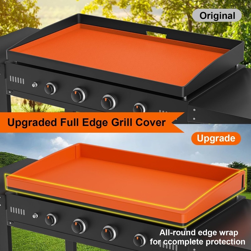 Upgraded Blackstone 36 Inch Silicone Griddle Cover, Full Wrap-Around Edge,