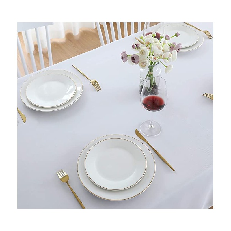 LivinEase Rectangle Tablecloth for 6 to 8 Seater Large Dinning
