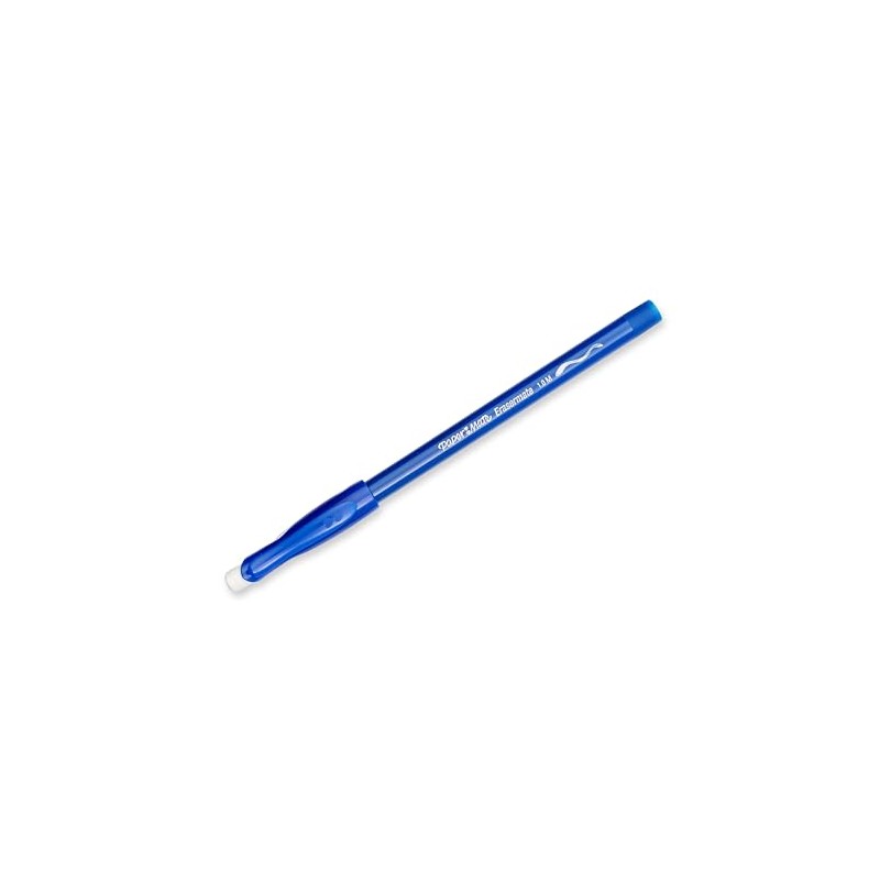 Paper Mate® EraserMate® Pens, Medium Point, 1.0 mm, Blue Barrel,
