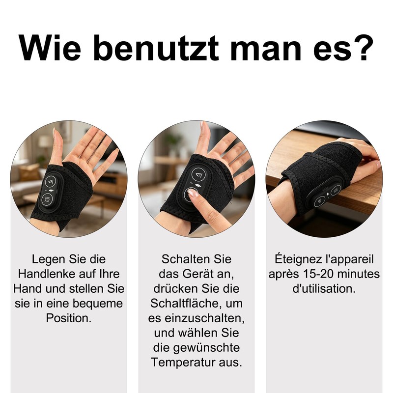 Wrist Massager - Electric Hand Massager, Hand Massager with Heat