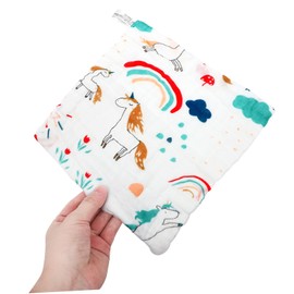 Gatuida 4pcs Multipurpose Baby Towel Cleaning Towel Baby Girl Washcloths Face Towel Hand Towel Square Towel Baby Towels Bath Towels Drool Towel Little Yellow Newborn Infant Products Cotton