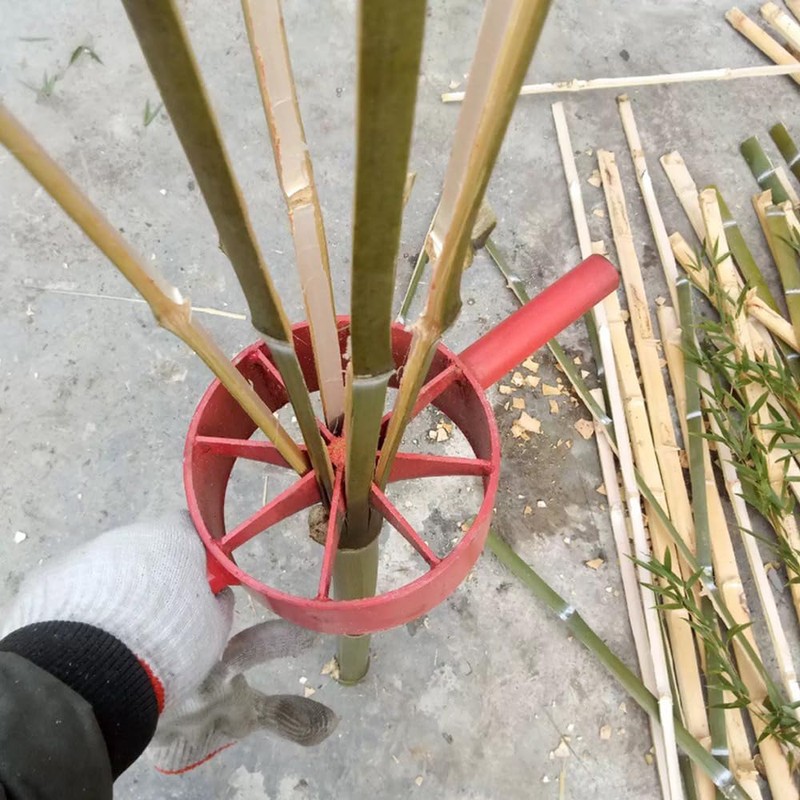 DSBGKJI Bamboo Splitter 8 Cut, Steel Bamboo Splitting Tool Suitable